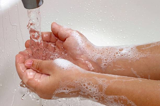 istock Close-up of washing hands in a sink 148231049