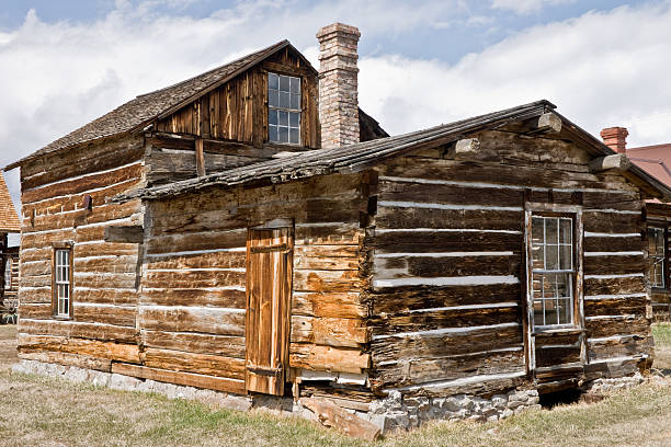 istock Large Log House in Montana Ghost Town 148231365