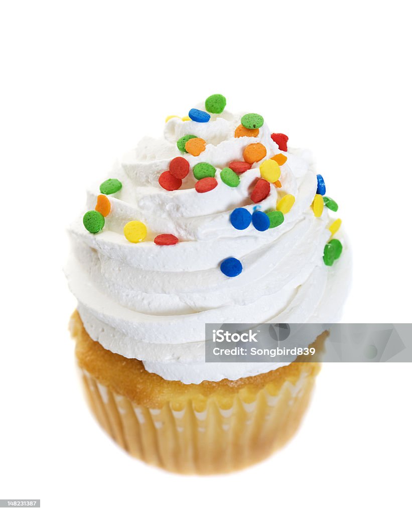 Das "Tüpfelchen auf dem I - Lizenzfrei Cupcake Stock-Foto