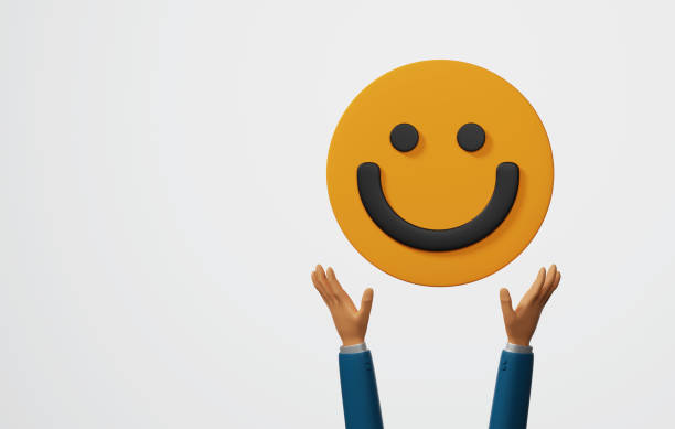 istock Businessmen choose to be happy, satisfied with their work on white background 1482316416