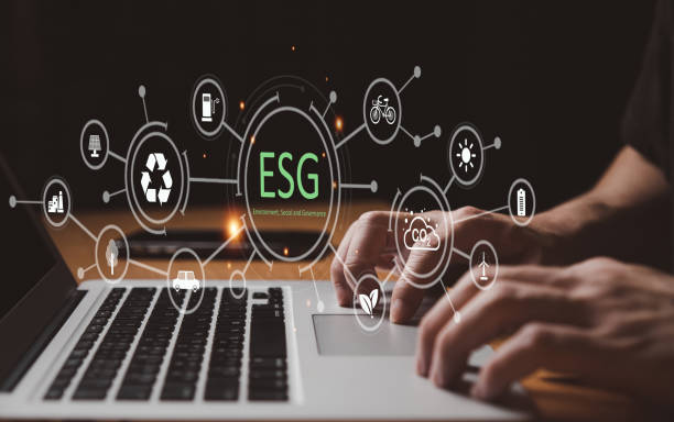 istock Entrepreneur hand point at digital screen dashboard while control and reduce carbon emission for global friendly business. Business with environment concern, carbon credit and zero emission. 1482317339