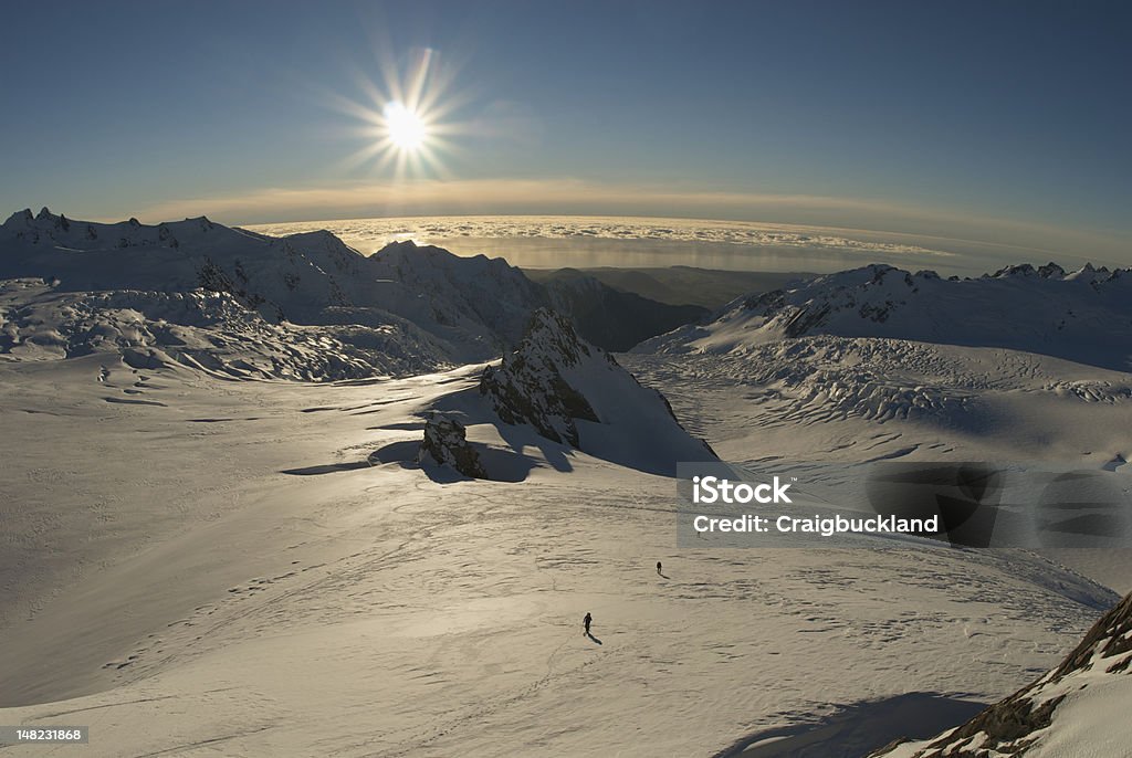 Ski touring Geleira Franz Josef, Nova Zelândia - Royalty-free Alpes do Sul da Nova Zelândia Foto de stock