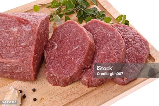 La Carne Fresca De Materias Foto de stock y más banco de imágenes de Alimento - Alimento, Bistec, Carne