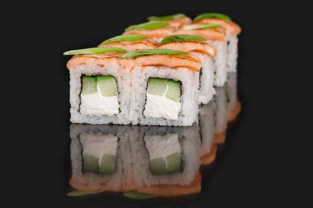 istock Japanese food menu. roll PHILADELPHIA GRILL 1482330195