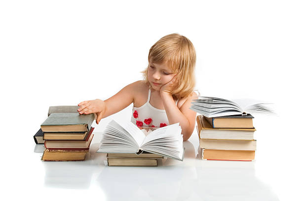 istock girl with stack of books 148233032