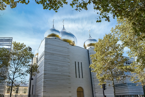 Paris, the russian orthodox church, beautiful golden domes