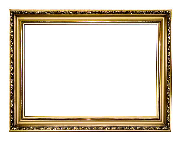 istock gold antique frame isolated on white background 148233465