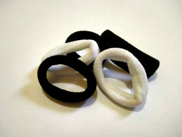istock Black and White Hair Tie 1482337701