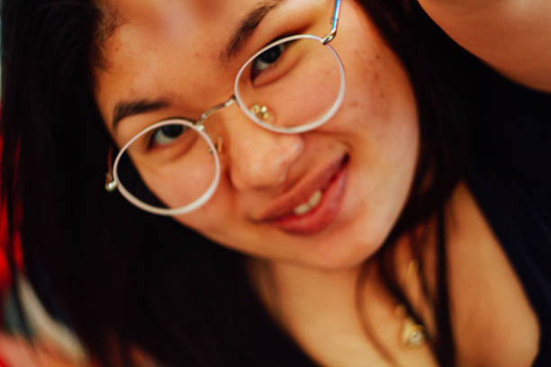 thai girl face close up