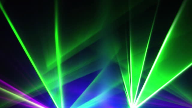 laser show for public holidays, colourful laser beams for music events, loop
