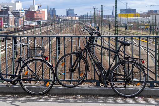 Bicycle Parked On Footpath, Berlin Moabit