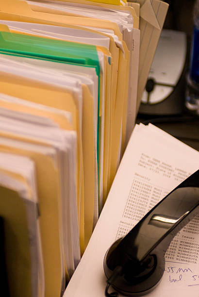 Office Files and Paperwork stock photo