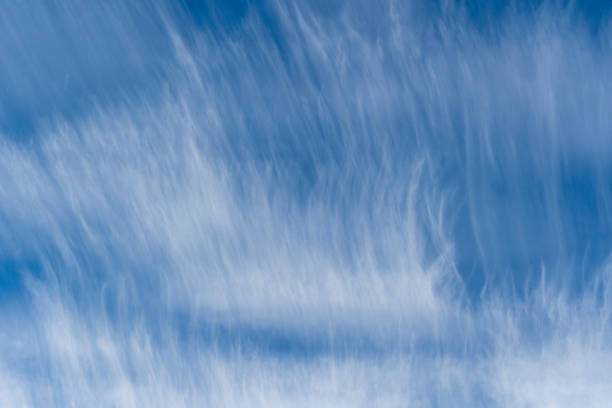 istock White cloud stripes over the blue sky background 1482341948