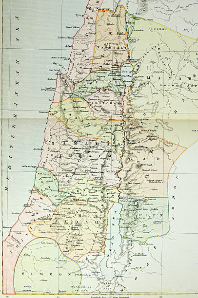 istock Historical map of Palestine (Ancient Israel) 148234352