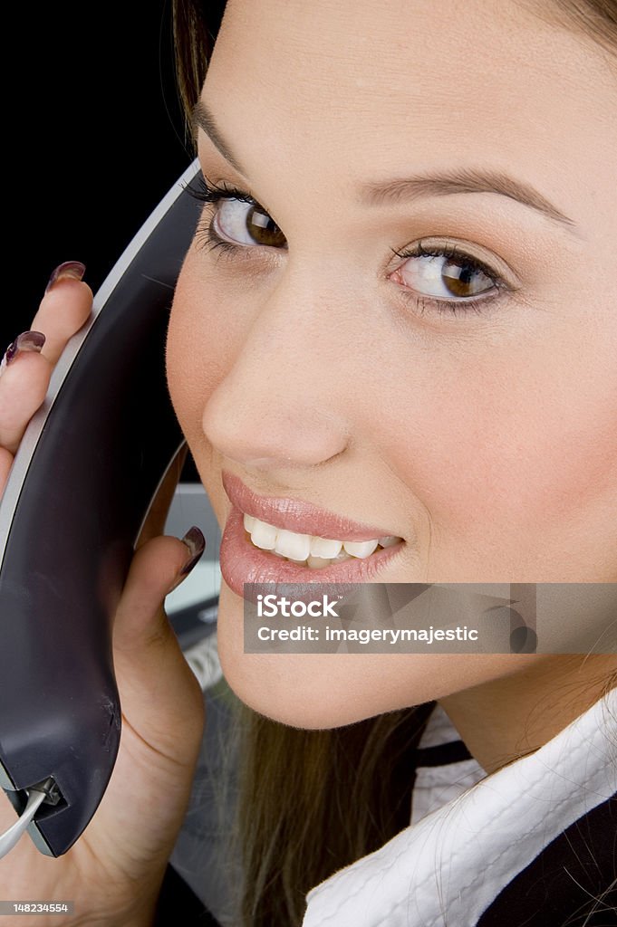 Donna parlare al telefono - Foto stock royalty-free di 20-24 anni