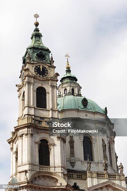 Catedral De São Nicolau Chram Svateho Mikulase - Fotografias de stock e mais imagens de Arquitetura - Arquitetura, Barroco, Boémia