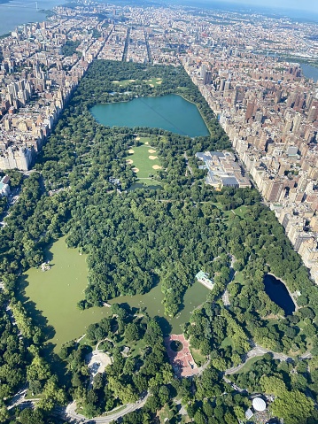 Central Park from helicopter