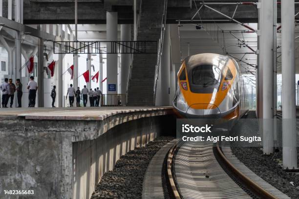 Indonesia High Speed Railway Jakarta Bandung In Indonesia Foto Stok - Unduh Gambar Sekarang