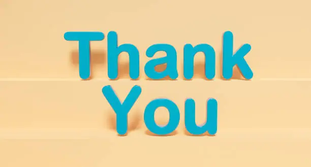Photo of Thank you, web banner and sign.