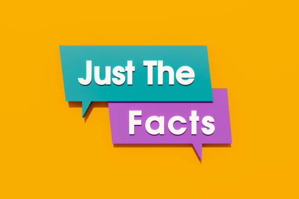 istock Just the facts. Colored banner, sign. 1482375781