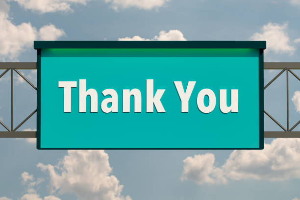 istock Thank you, road sign. 1482375785