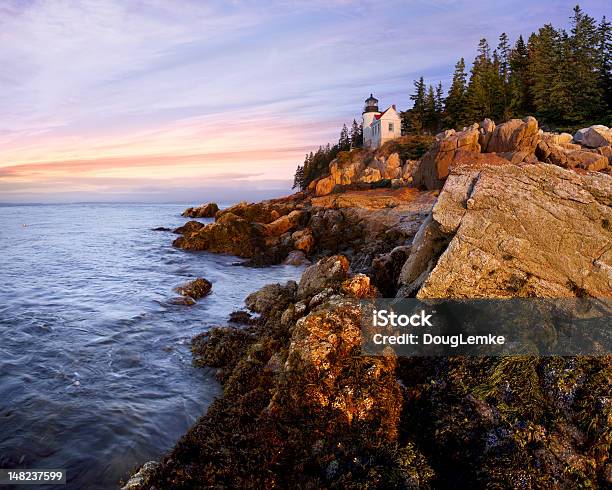 Bass Harbor Czołowa - zdjęcia stockowe i więcej obrazów Bass Head Lighthouse - Bass Head Lighthouse, Park Narodowy Acadia, Stan Maine