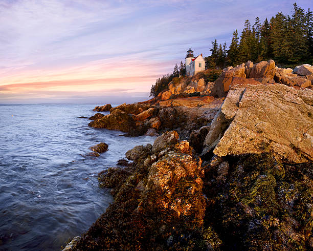 Bass Harbor cabeça leve - fotografia de stock