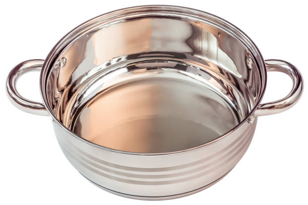 small silver tray on the wood table.