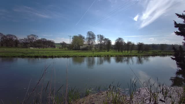 River Avon at Upper Woodford - Wiltshire, United Kingdom