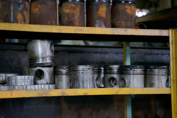 istock Blue collar worker work at machinery factory. 1482385795