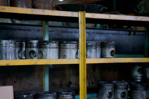 istock Blue collar worker work at machinery factory. 1482385807