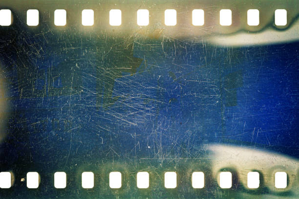 istock Dusty and grungy 35mm film texture or surface 1482386254