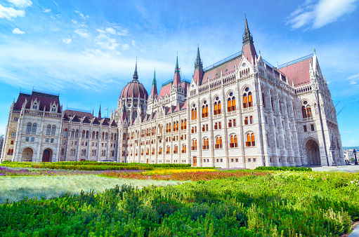 Kossuth Square and the Parliament Building, Budapest, Hungary