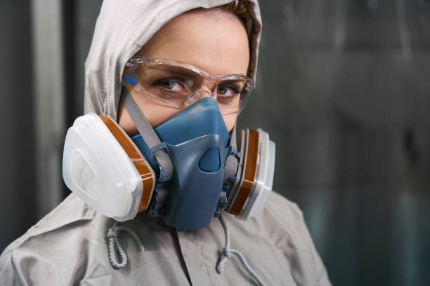istock Female car specialist posing at camera indoors 1482401292