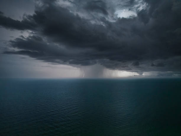 istock Storm at Sea - Lightning Strike 1482411872