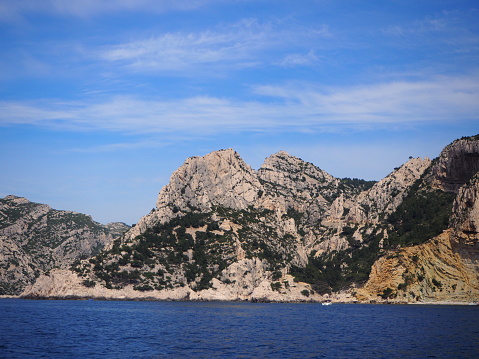 French Calenques between Marseille and Cassis in South of France.