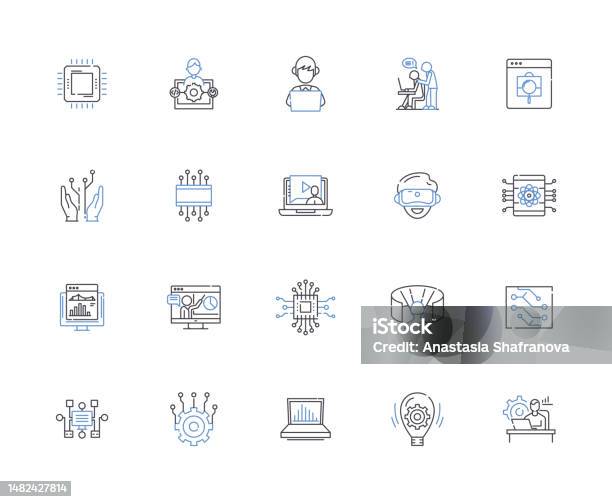 Koleksi Ikon Garis Besar Pemrograman Web Web Pemrograman Html Css ...