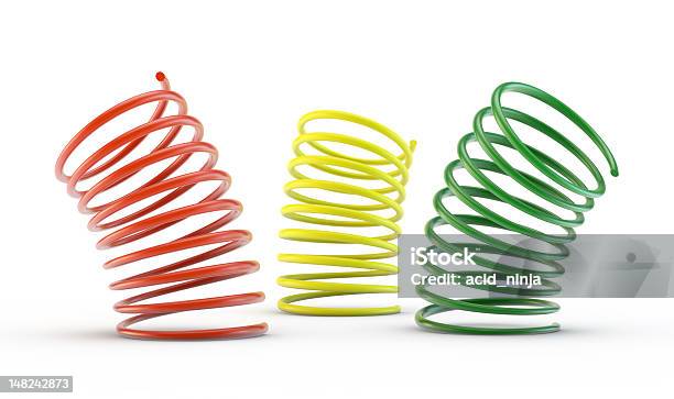 Colorful Springs Stock Photo - Download Image Now - Coiled Spring, Bouncing, Plastic