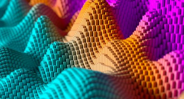 Digital Transformation Abstract Wavy Colorful Lines Growth Leadership Background