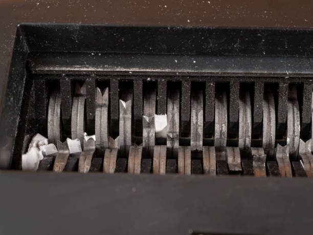 istock Paper and CD shredder. Stationery Document Shredder. 1482432199
