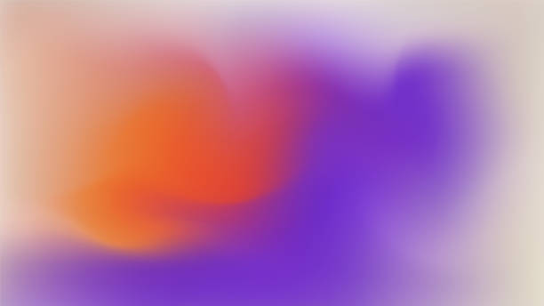 stockillustraties, clipart, cartoons en iconen met abstract blurred gradient background colours with dynamic effect - oranje