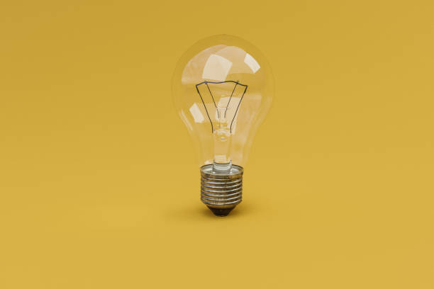 istock retro style lightbulbs with glowing filament standing on infinite colorful background; creativity design concept; 3D Illustration 1482436299