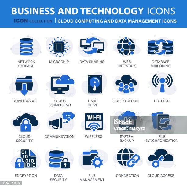 Cloud Technology Programming Data Management Internet Connection Social ...