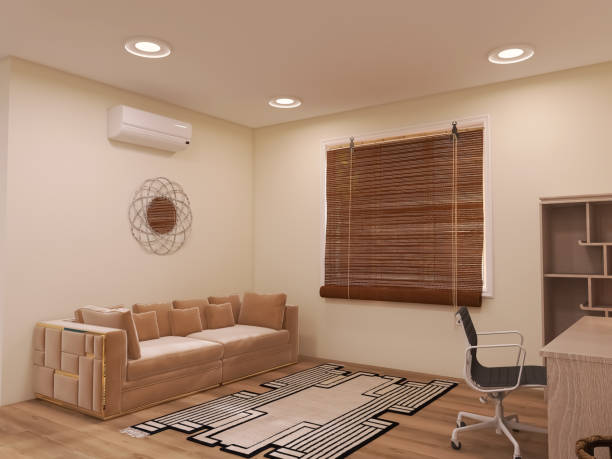 istock Living room design, 3d render, 3d illustration 1482451611