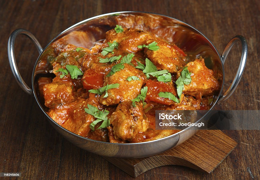 Chiken Tikka Jalfrezi Curry Indian chicken tikka jalfrezi curry Chicken Meat Stock Photo