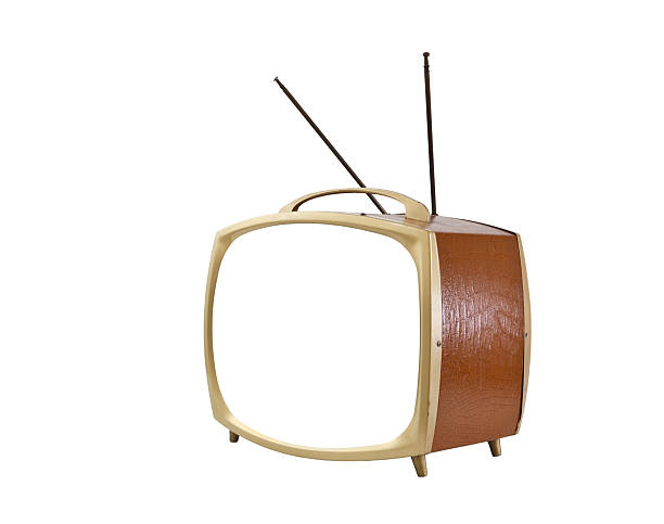 istock Vintage Blank ScreenTelevision with Brown Vinyl Side 148245765