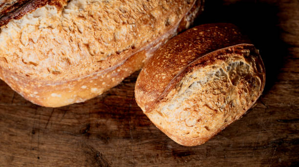 istock Artisanal sourdough whole grain breads. Homemade breads. 1482460248