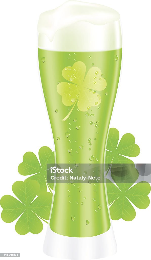 Bière verte - clipart vectoriel de Adulation libre de droits