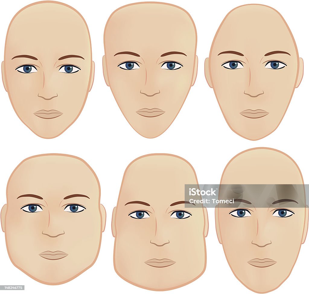 How Looks Head Head Shapes Stock Illustration - Download Image Now - Curve, Cut Out ...