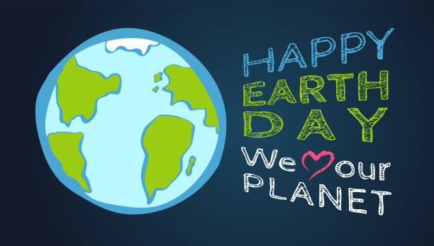 istock Vector vintage poster for Earth day. Earth day 22 april. 1482471932
